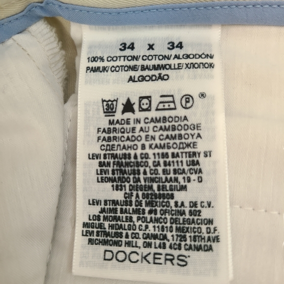 NWOT! Men's Docker Pants 34x34 - Picture 3 of 7